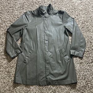 Eileen Fisher Women’s Olive Green Lightweight Raincoat/Jacket Size M/M